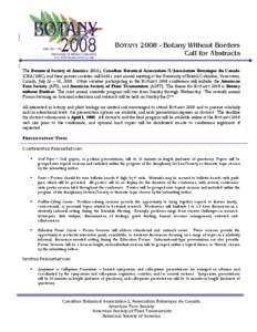 BOTANY  ANNUAL  MEETING  GUIDELINES