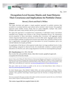 Occupation-Level Income Shocks and Asset Returns: Their Covariance and Implications for Portfolio Choice