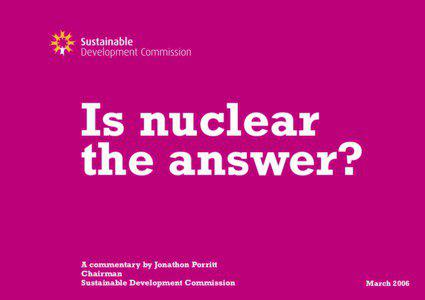 Is Nuclear The Answer?