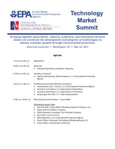 Technology Market Summit Agenda