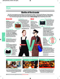 2252 Pg[removed]Style[removed]:23 Page 36  Style Battle of the brands The NY-Lon bond grows ever stronger as two big American labels, J Crew and Club Monaco, finally decide