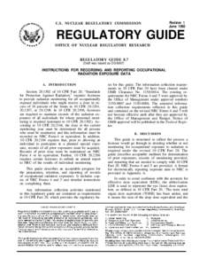 U.S. NUCLEAR REGULATORY COMMISSION  Revision 1 JuneREGULATORY GUIDE