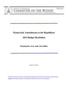 Microsoft Word[removed]Cover page -Summaries of Democratic amendments.doc