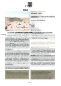 New Release Kehrer Verlag  Matthew Arnold Topography Is Fate—North African Battlefields of World War II Authors: Hilary Roberts, Natalie Zelt