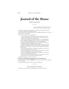 1248  JOURNAL OF THE HOUSE Journal of the House SIXTY-FOURTH DAY