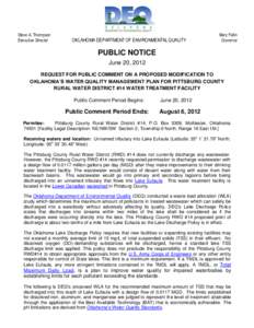 Earth / Clean Water Act / Total maximum daily load / Pittsburg / Total suspended solids / Water quality / Effluent / Lake Eufaula / Water pollution / Environment / Water