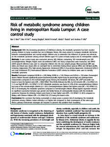 Wee et al. BMC Public Health 2011, 11:333 http://www.biomedcentral.com[removed] RESEARCH ARTICLE  Open Access