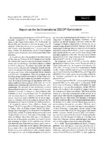 Report on the 3rd International ESCOP-Symposium