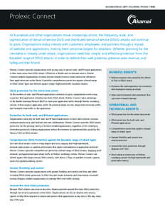 Internet / Prolexic Technologies / Akamai Technologies / Denial-of-service attack / Network architecture / Denial-of-service attacks / Computer network security / Computing