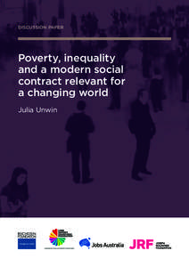 DISCUSSION PAPER  Poverty, inequality and a modern social contract relevant for a changing world