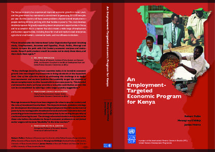 “Three decades after the International Labor Organization’s ground-breaking study, Employment, Incomes and Equality, Profs. Pollin, Mwangi and Heintz re-open the path with 21st Century economic analyses and instrumen