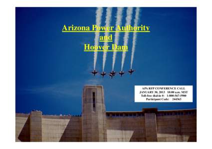 APA  Arizona Power Authority and Hoover Dam