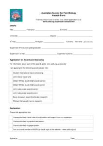 Microsoft Word - awards_form.doc