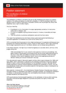Microsoft Word - Position statement on the sterilisation of children, December 2011.rtf