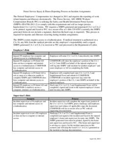 FS Injury Illness Reporting Process