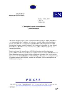 Third country relationships with the European Union / Foreign relations of Brazil / Brazil–European Union relations / Nuclear program of Iran / Nuclear Non-Proliferation Treaty / Energy policy of the European Union / EU–Ukraine Summit / India–European Union relations / International relations / European Union / Politics