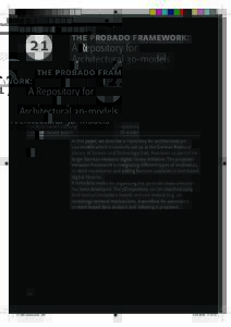 21  the probado framework: A Repository for Architectural 3d-models