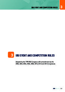 IBU EVENT AND COMPETITION RULES  3 3