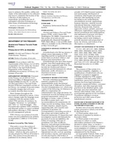 Federal Register / Vol. 76, No[removed]Thursday, December 1, [removed]Notices ways to enhance the quality, utility and clarity of the information to be collected and ways to minimize the burden of the collection of informat