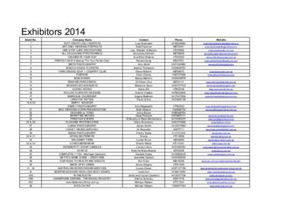 Exhibiters Info Website.xlsx