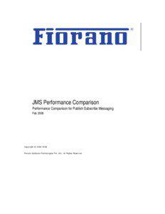 FioranoMQ JMS Performace Comparison