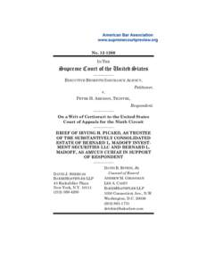 Economics / Stern v. Marshall / Bankruptcy in the United States / Irving Picard / Federal tribunals in the United States / Bernard Madoff / Supreme Court of the United States / Amicus curiae / Summary / Madoff investment scandal / Law / Business