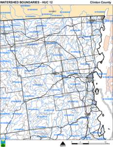 WATERSHED BOUNDARIES - HUC 12  Clinton County[removed]