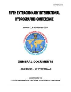 CONF.EX5/G/03  MONACO, 6-10 October 2014 GENERAL DOCUMENTS « RED BOOK » OF PROPOSALS