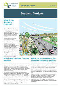 Christchurch Southern Corridor - information sheet