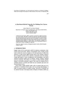 Proceedings of CLAWAR 2011: the 14th International Conference on Climbing and Walking Robots and the Support Technologies for Mobile Machines, Paris, France, 6–8 september[removed]A Distributed Hybrid Controller For 