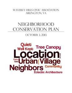 Neighborhood Conservation Plan