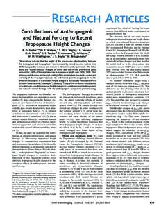 Meteorology / Tropopause / Radiative forcing / Ozone depletion / Atmosphere of Earth / Global warming / Troposphere / Stratosphere / Ozone layer / Atmospheric sciences / Atmosphere / Earth