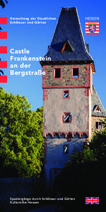 Castle Frankenstein / House of Franckenstein / Speculative fiction / Darmstadt-Eberstadt / Seeheim-Jugenheim / Frankenstein / Literature / Fiction