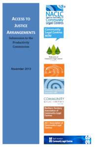 Submission 91 - National Association of Community Legal Centres - Access to Justice Arrangements - Public inquiry