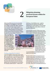 2  Mitigation planning: practical lessons within the European Union