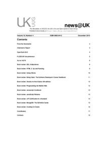 news@UK  The Newsletter of UKUUG, the UK’s Unix and Open Systems Users Group Published electronically at http://www.ukuug.org/newsletter/  Volume 19, Number 4