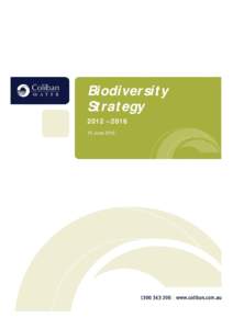 Biodiversity Strategy 2012 – June 2012  Introduction
