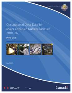 Occucaptional Dose Data for Major Canadian Nuclear Facilities