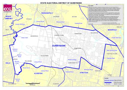 STATE STATE ELECTORAL ELECTORAL DISTRICT DISTRICT OF OF SUNNYBANK SUNNYBANK