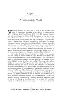 Chapter 1  A Schenectady Youth W