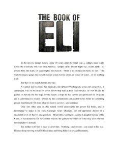 Microsoft Word - BOOK OF ELI, THE final notes bios.doc