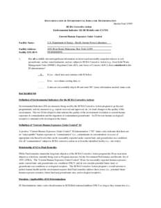 Documentation of Environmental Indicator Determination - USDOE, Knolls Atomic Power Laboratory, NY