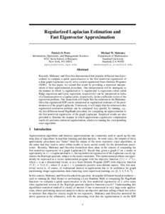 Linear algebra / Matrix theory / Differential operators / Algebraic graph theory / Laplacian matrix / matrices / Laplace operator / Eigenvalues and eigenvectors / Tikhonov regularization / Algebra / Mathematics / Mathematical analysis