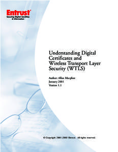 Understanding Digital Certificates and Wireless Transport Layer Security (WTLS)