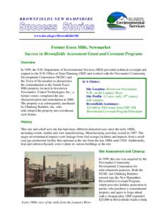 NEW HAMPSHIRE BROWNFIELDS SUCCESS STORIES