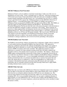 Water pollution / Environmental soil science / Hydrology / Water treatment / Environmental science / Sediment basin / Stormwater / Watershed management / Nonpoint source pollution / Water / Environment / Earth