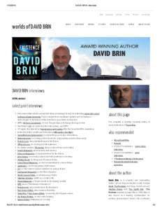 [removed]DAVID BRIN interviews