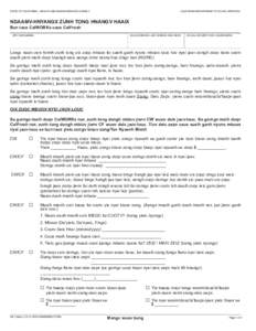 STATE OF CALIFORNIA - HEALTH AND HUMAN SERVICES AGENCY	  CALIFORNIA DEPARTMENT OF SOCIAL SERVICES NDAAMV-HNYANGX ZUNH TONG HNANGV HAAIX Bun taux CalWORKs caux CalFresh