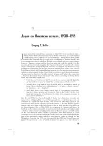 15  Japan on American screens, 1908–1915 •  Japan on American screens, 19 0819 15
