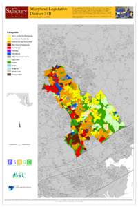 Maryland Legislative District 34B This map, a product of the Eastern Shore Regional GIS Cooperative, is presented to you by the students, faculty and staff of Salisbury University. We deeply appreciate the support and re